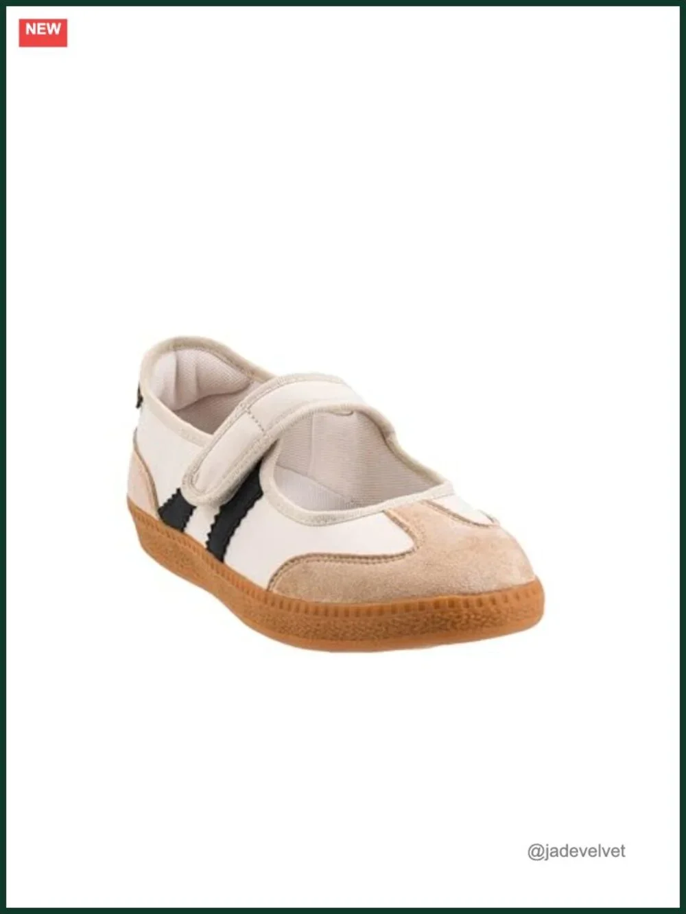 Mary Jane Sneaker Hook & Loop Cushioned Insole Gum Rubber Sole Women's Casual